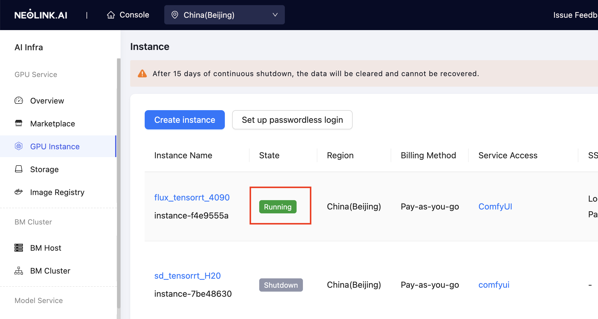 Compute Instance Creation - Example