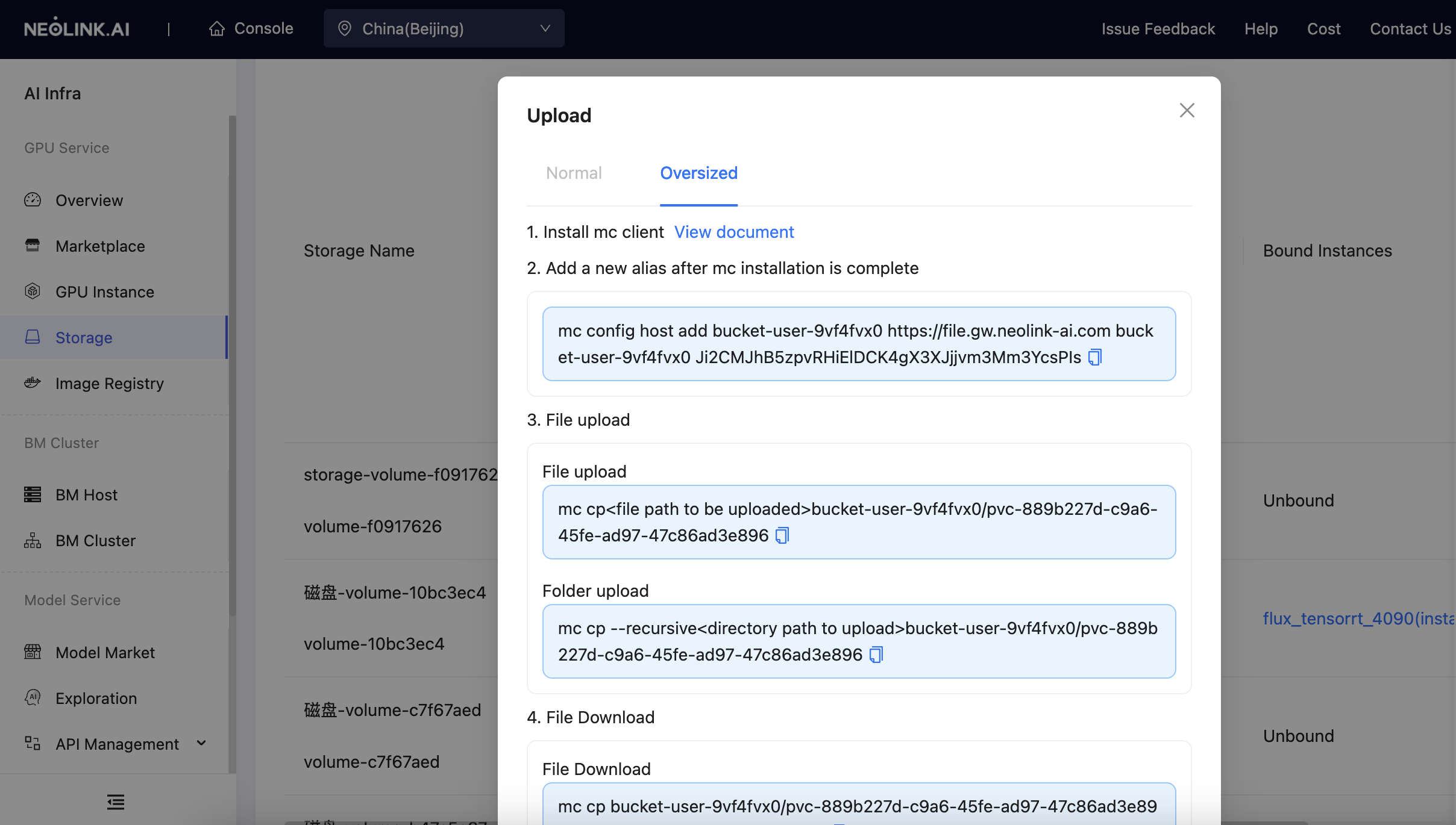 Upload Data